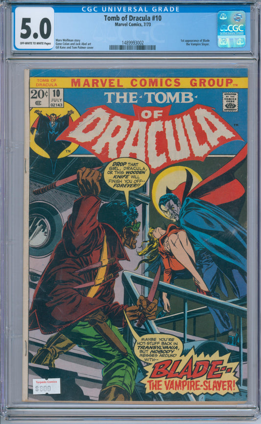 Tomb of Dracula #10 (1973) CGC 5.0