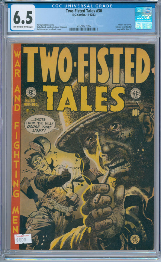 Two-Fisted Tales #30 (1952) CGC 6.5