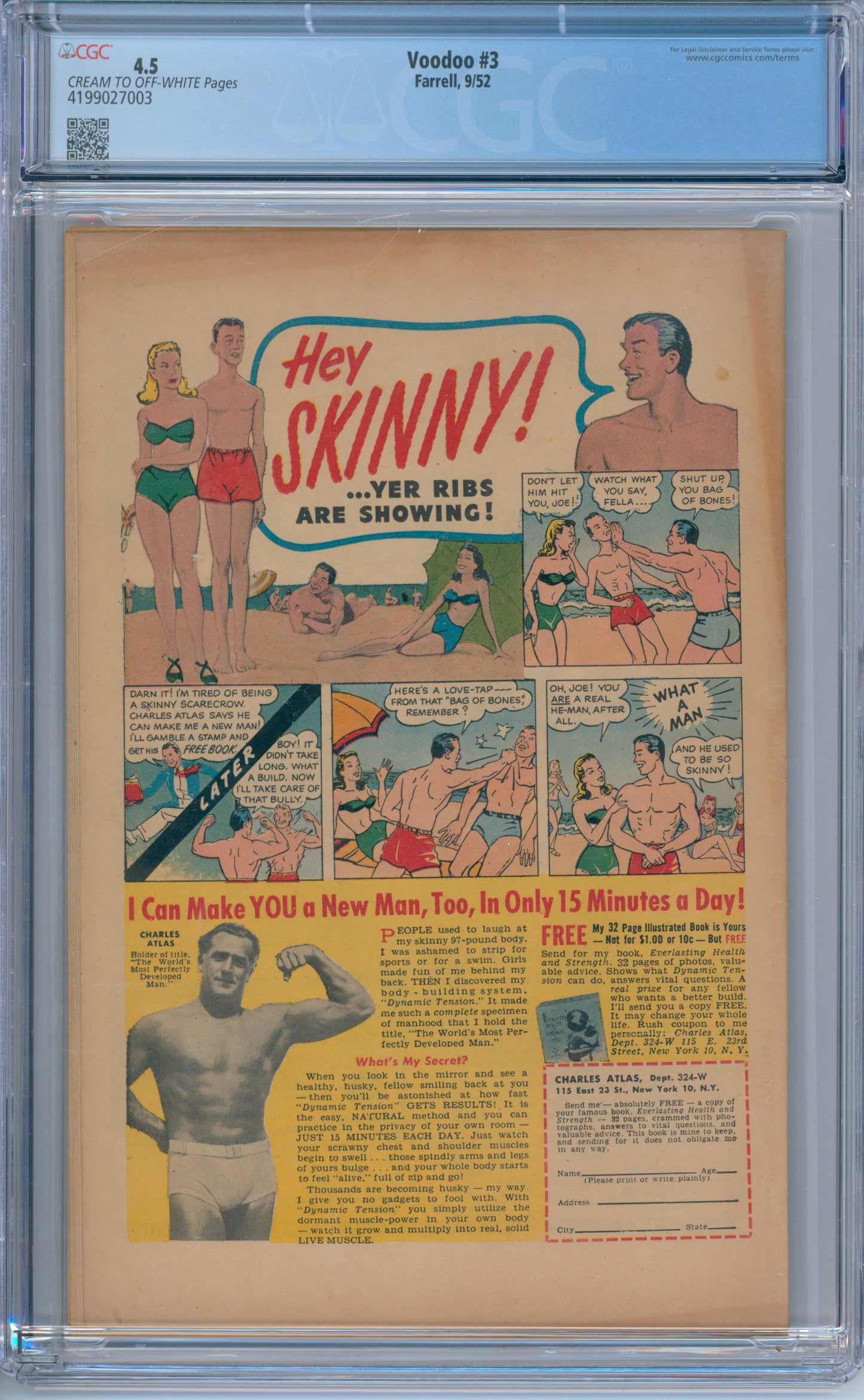 Voodoo #3 (1952) CGC 4.5