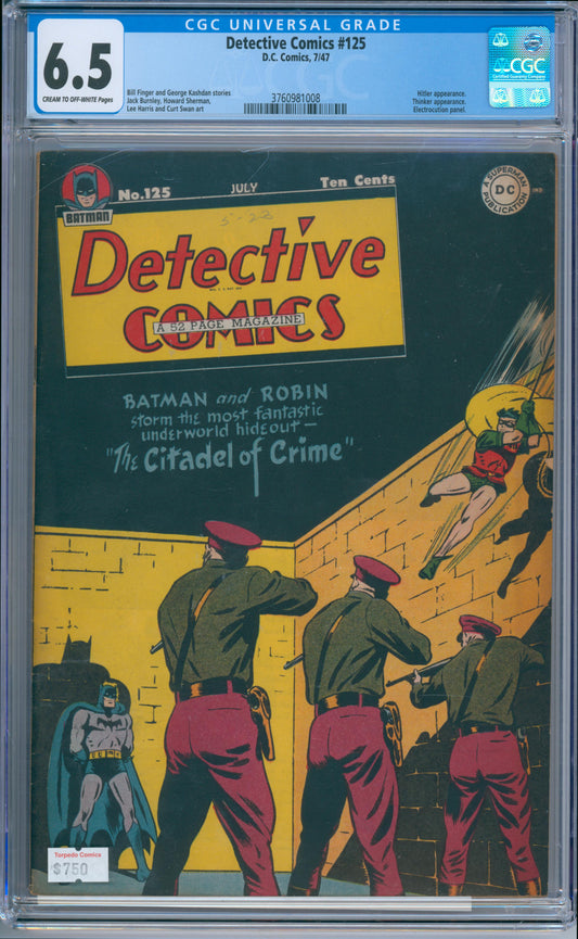 Detective Comics #125 (1947) CGC 6.5