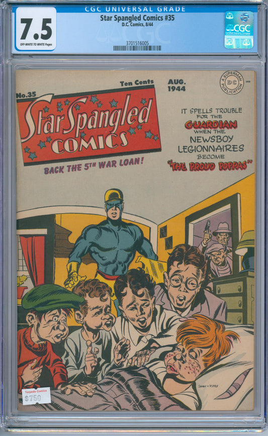 Star Spangled Comics #35 (1944) CGC 7.5