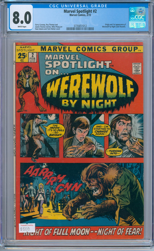Marvel Spotlight #2 (1972) CGC 8.0