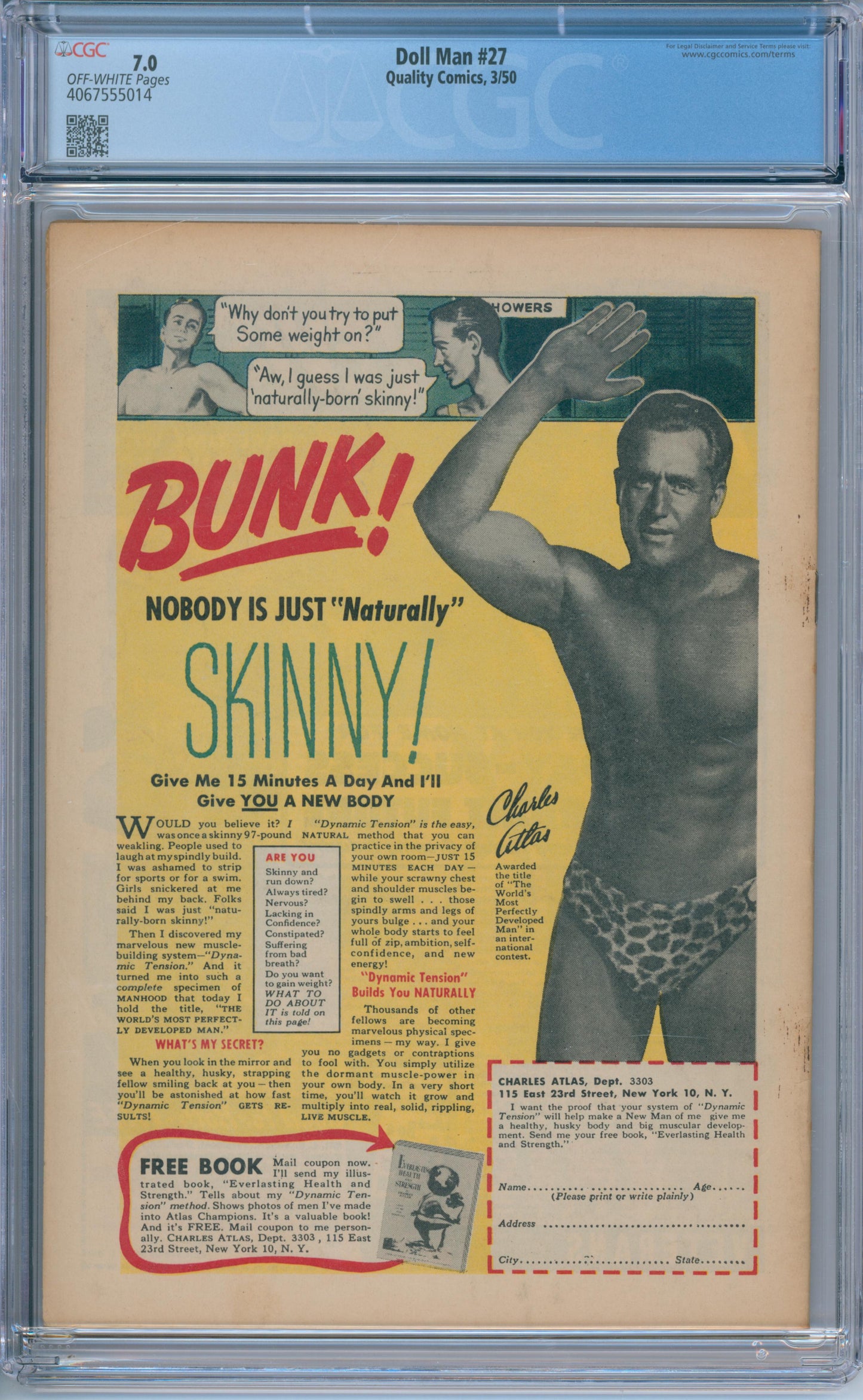 Doll Man #27 (1950) CGC 7.0