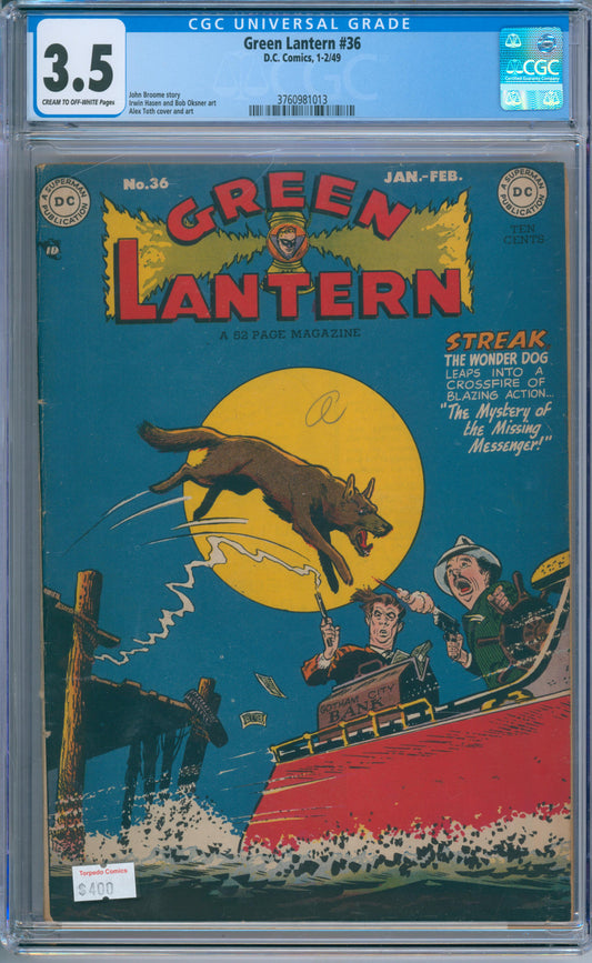 Green Lantern #36 (1949) CGC 3.5