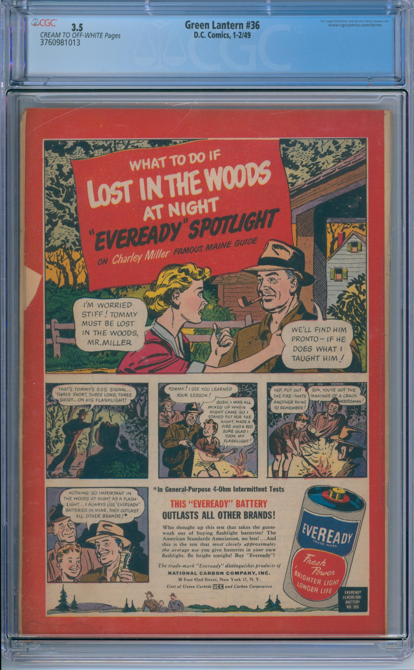 Green Lantern #36 (1949) CGC 3.5