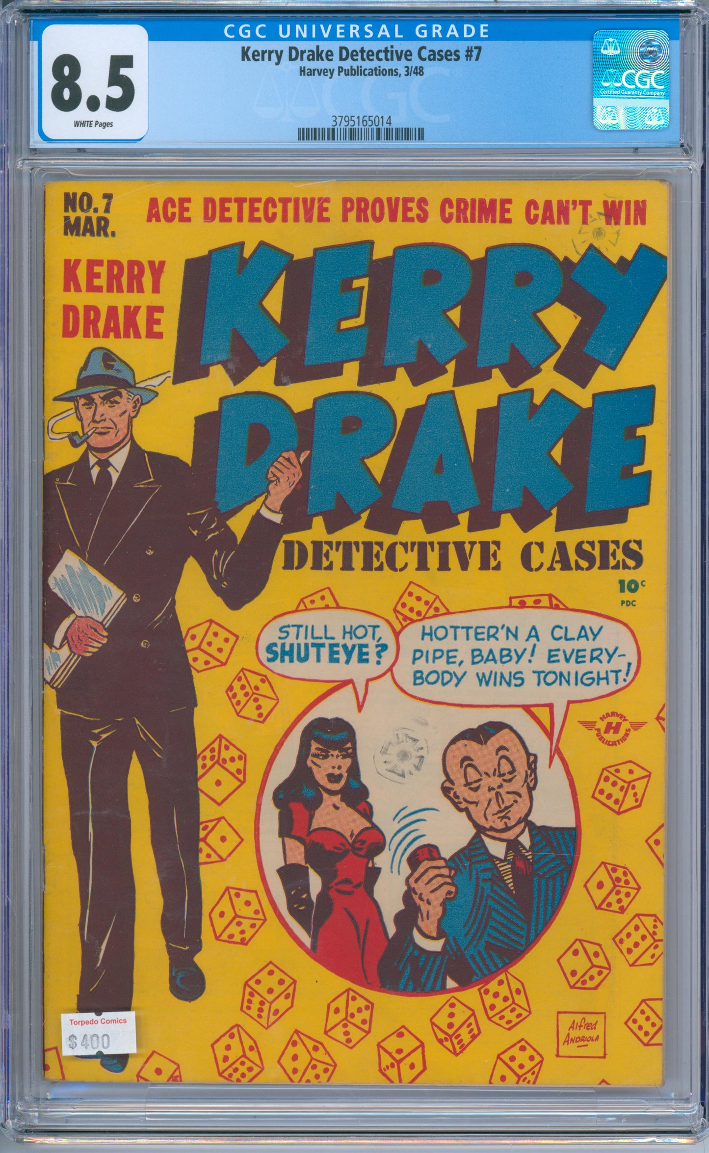 Kerry Drake Detective Cases #7 (1948) CGC 8.5