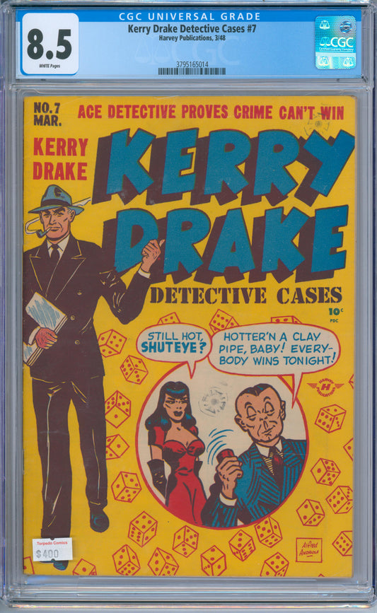 Kerry Drake Detective Cases #7 (1948) CGC 8.5