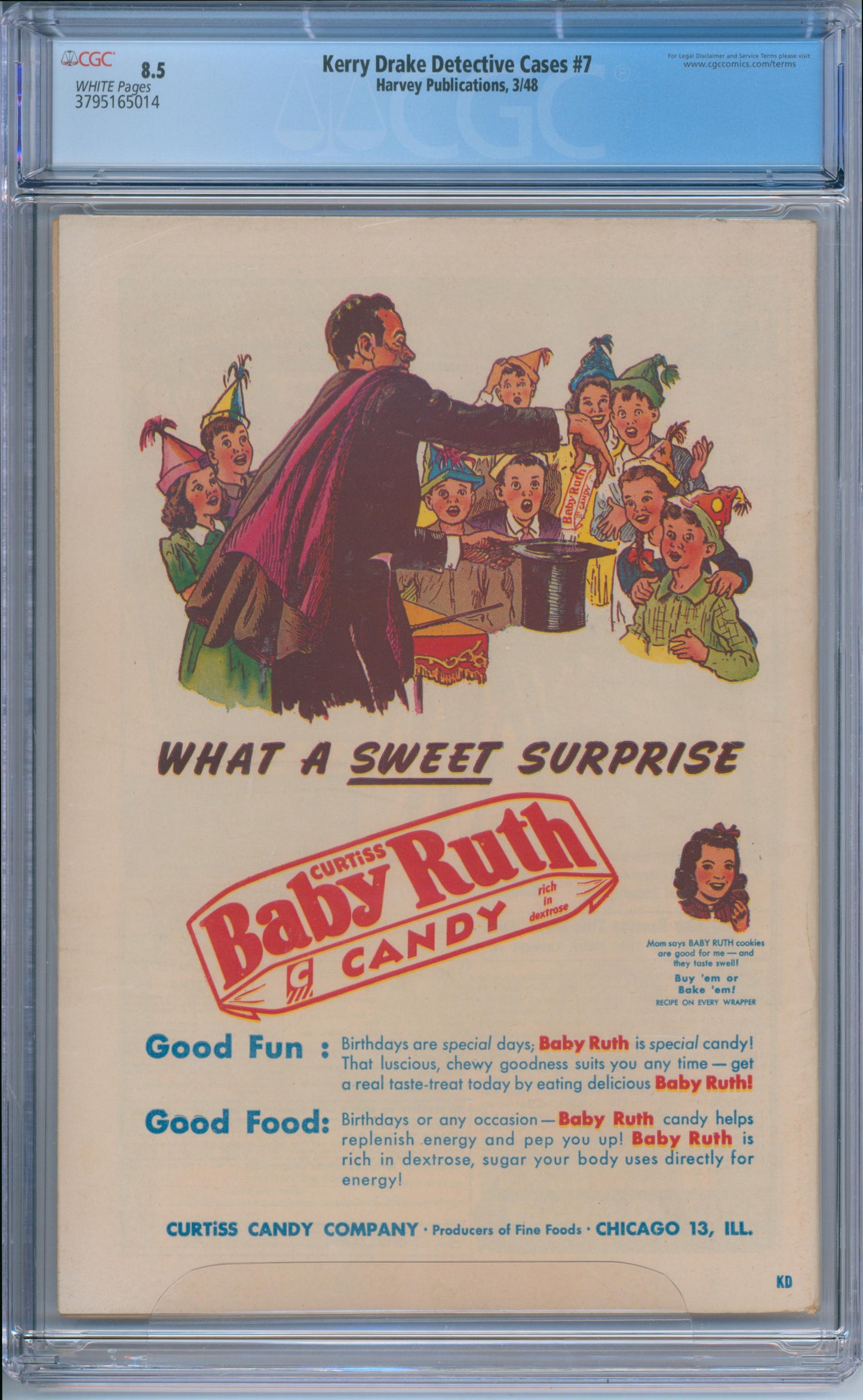 Kerry Drake Detective Cases #7 (1948) CGC 8.5