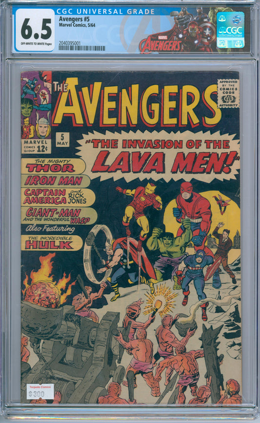 Avengers #5 (1964) CGC 6.5