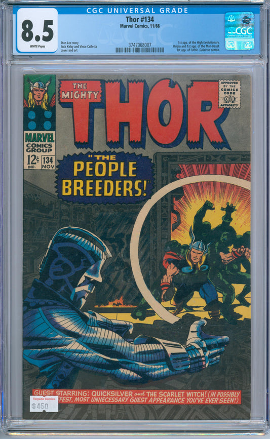 Thor #134 (1966) CGC 8.5