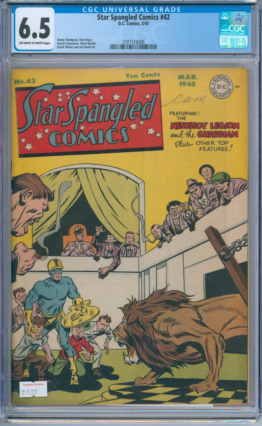Star Spangled Comics #42 (1945) CGC 6.5