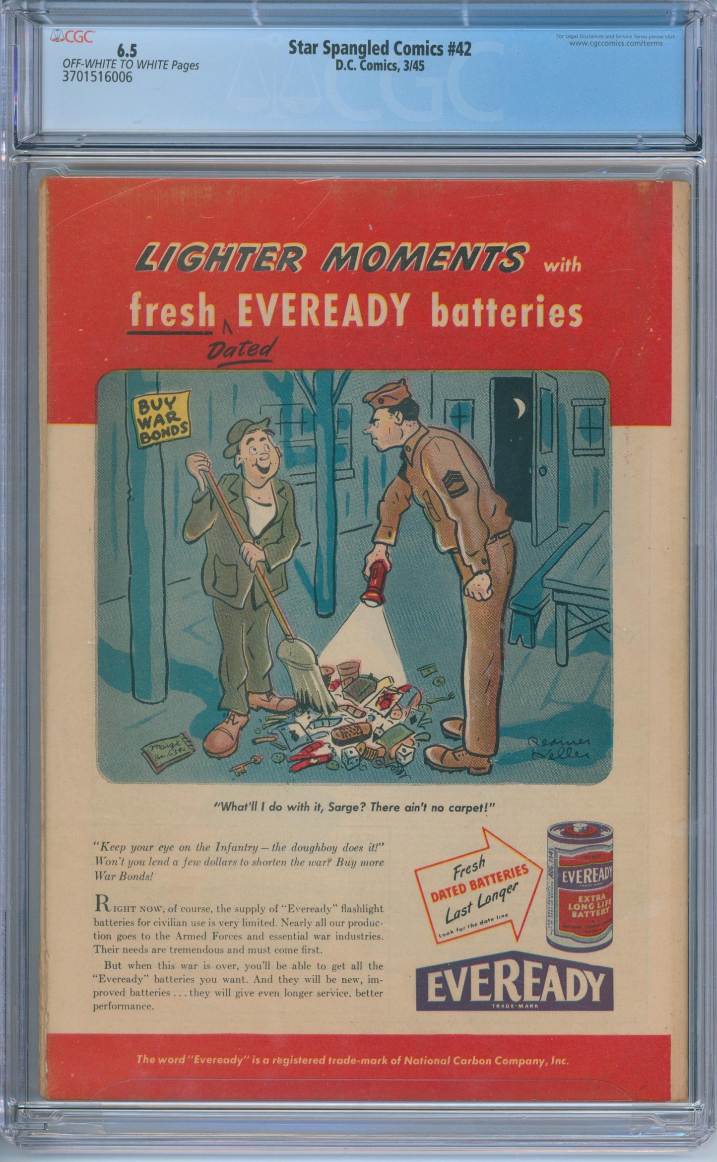 Star Spangled Comics #42 (1945) CGC 6.5