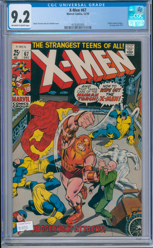 X-Men #67 (1970) CGC 9.2