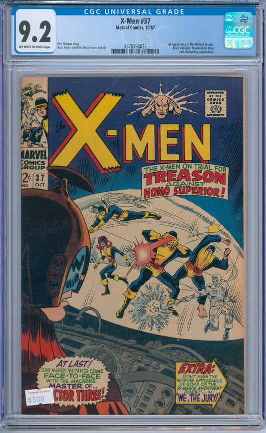 X-Men #37 (1967) CGC 9.2