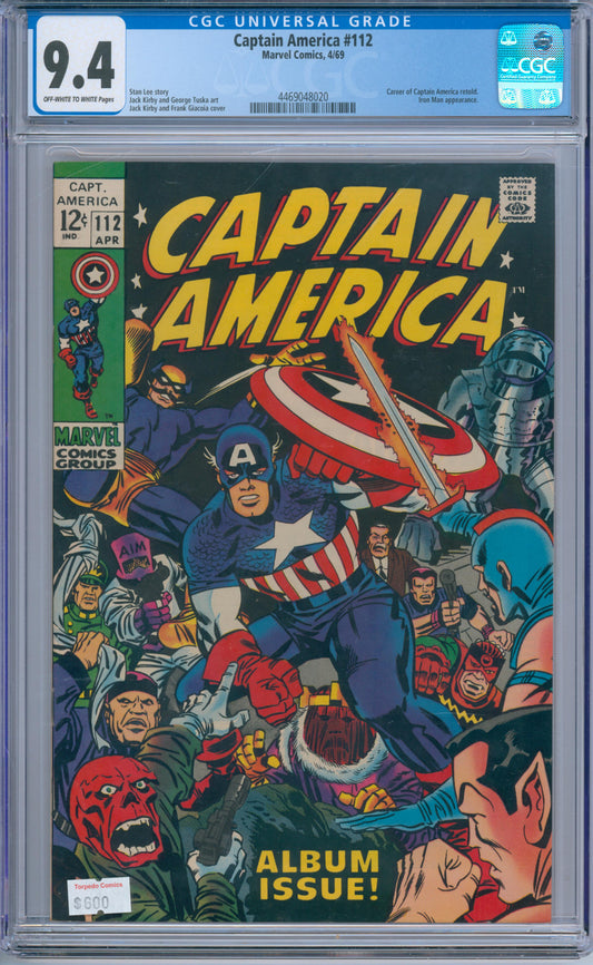 Captain America #112 (1969) CGC 9.4