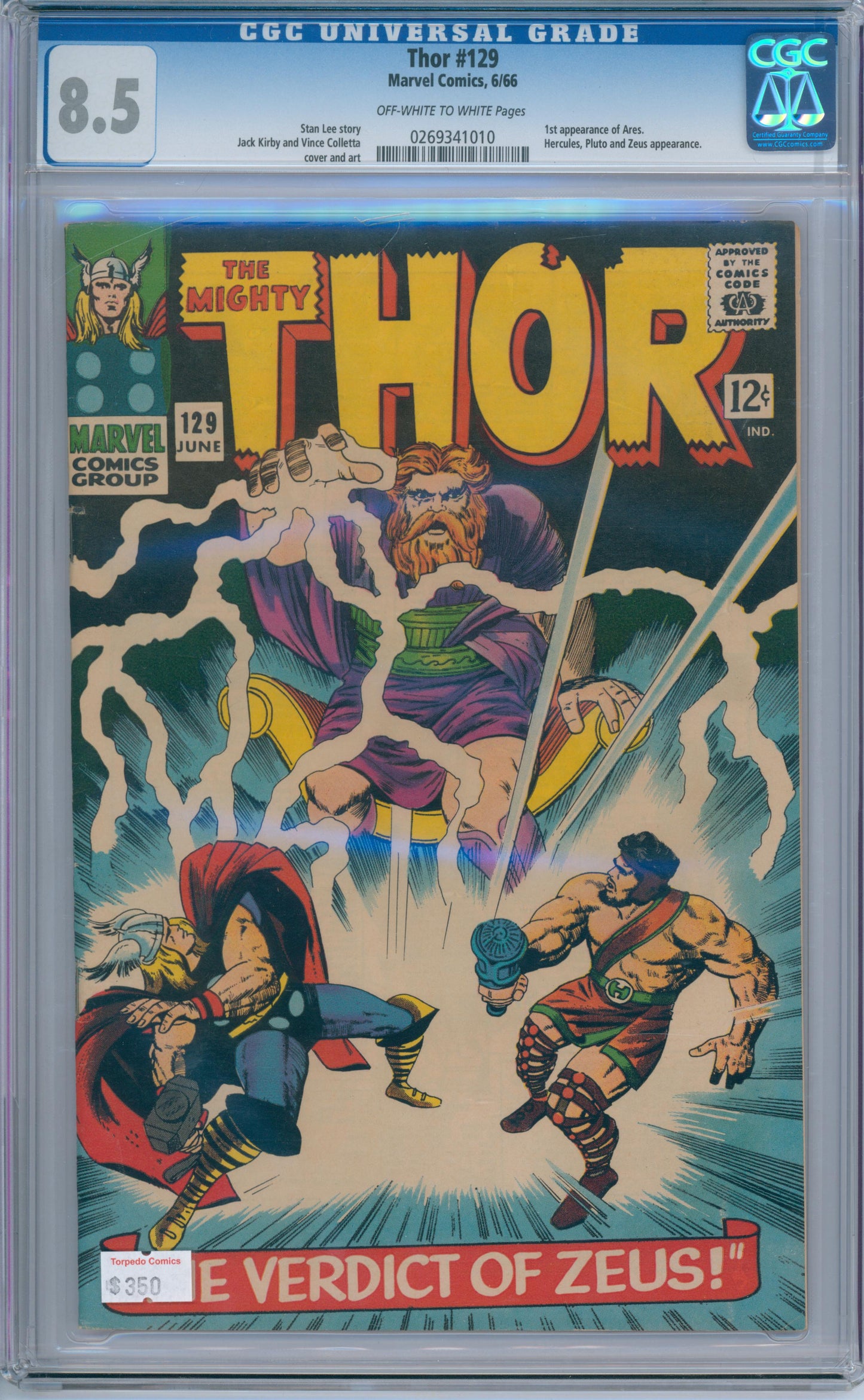 Thor #129 (1966) CGC 8.5