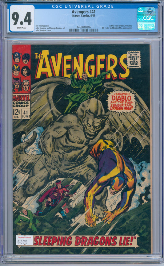 Avengers #41 (1967) CGC 9.4