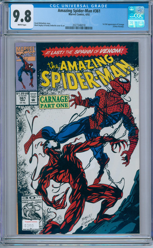 Amazing Spider-Man #361 (1992) CGC 9.8