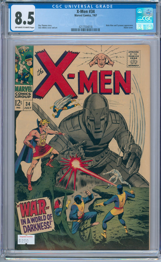 X-Men #34 (1967) CGC 8.5
