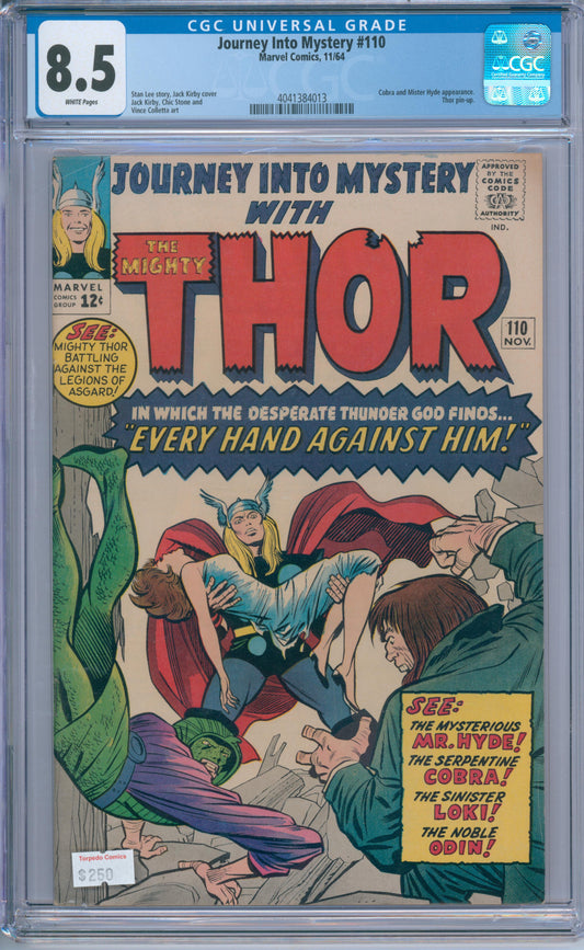 Journey Into Mystery #110 (1964) CGC 8.5