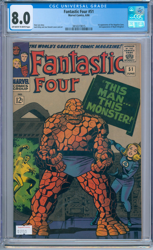 Fantastic Four #51 (1966) CGC 8.0