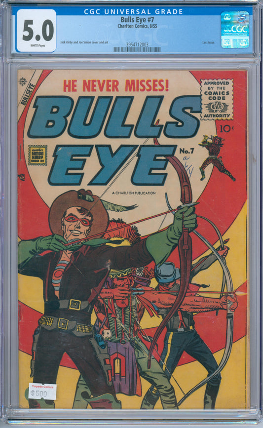 Bulls Eye #7 (1955) CGC 5.0