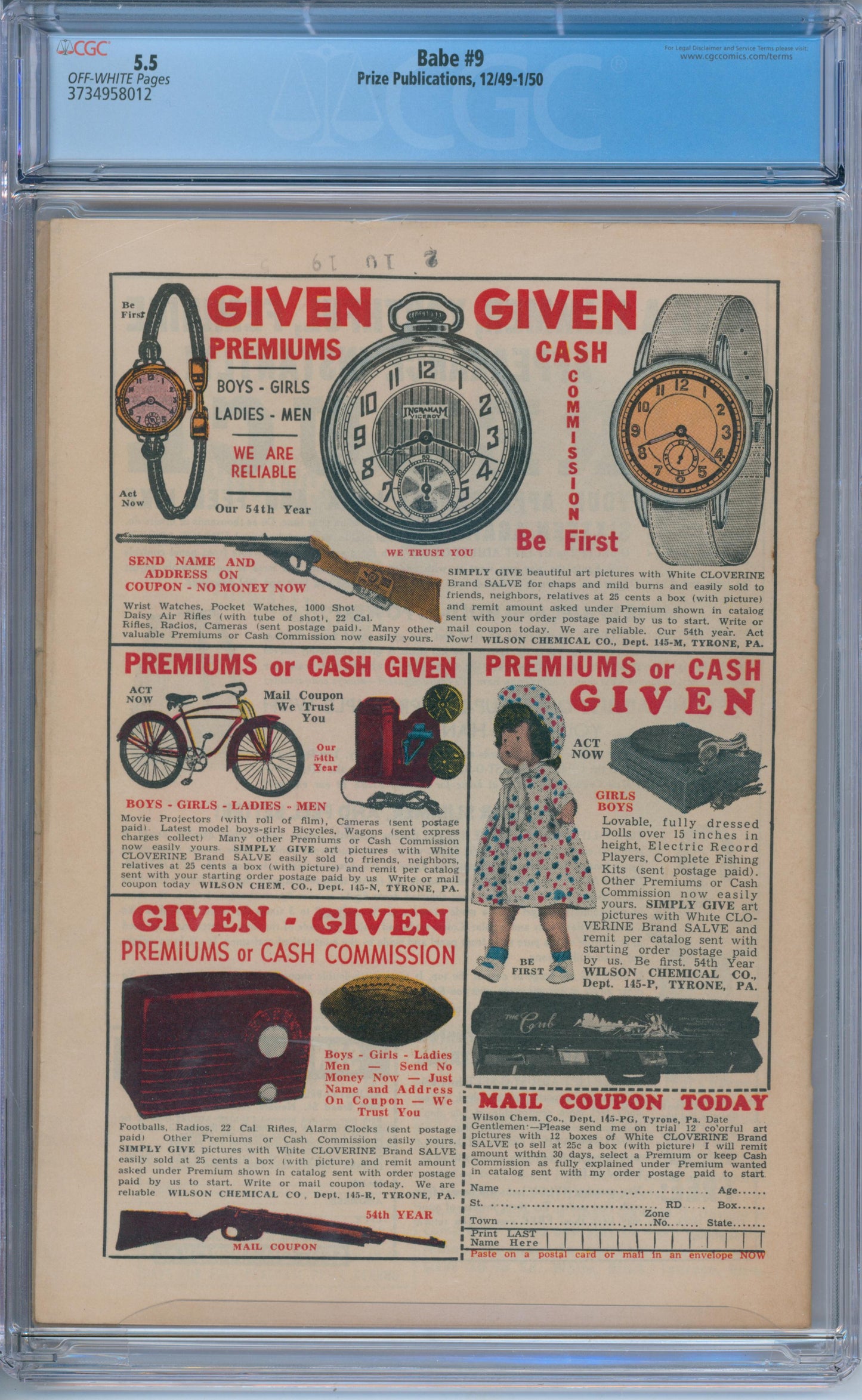 Babe #9 (1950) CGC 5.5