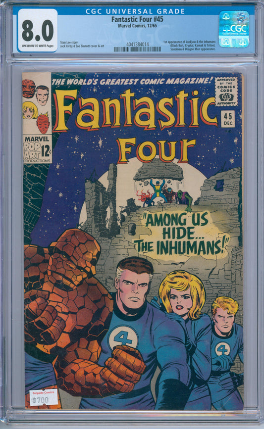 Fantastic Four #45 (1965) CGC 8.0