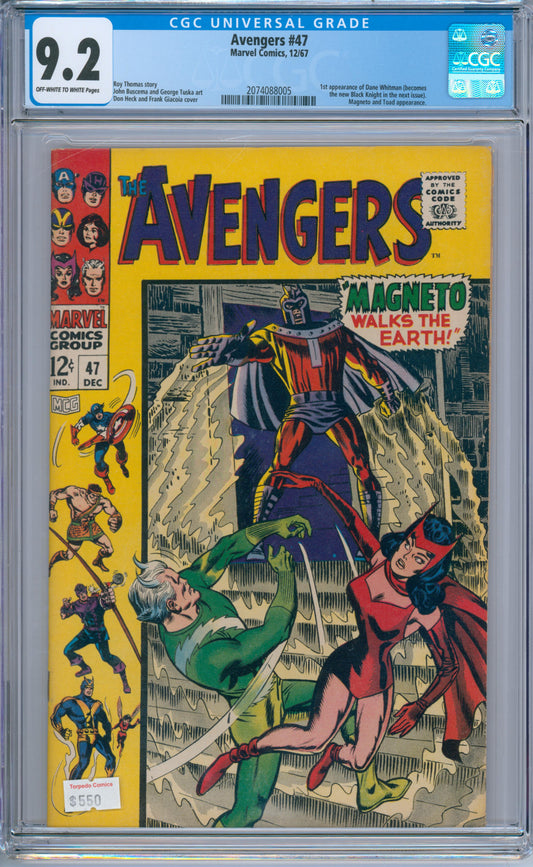 Avengers #47 (1967) CGC 9.2