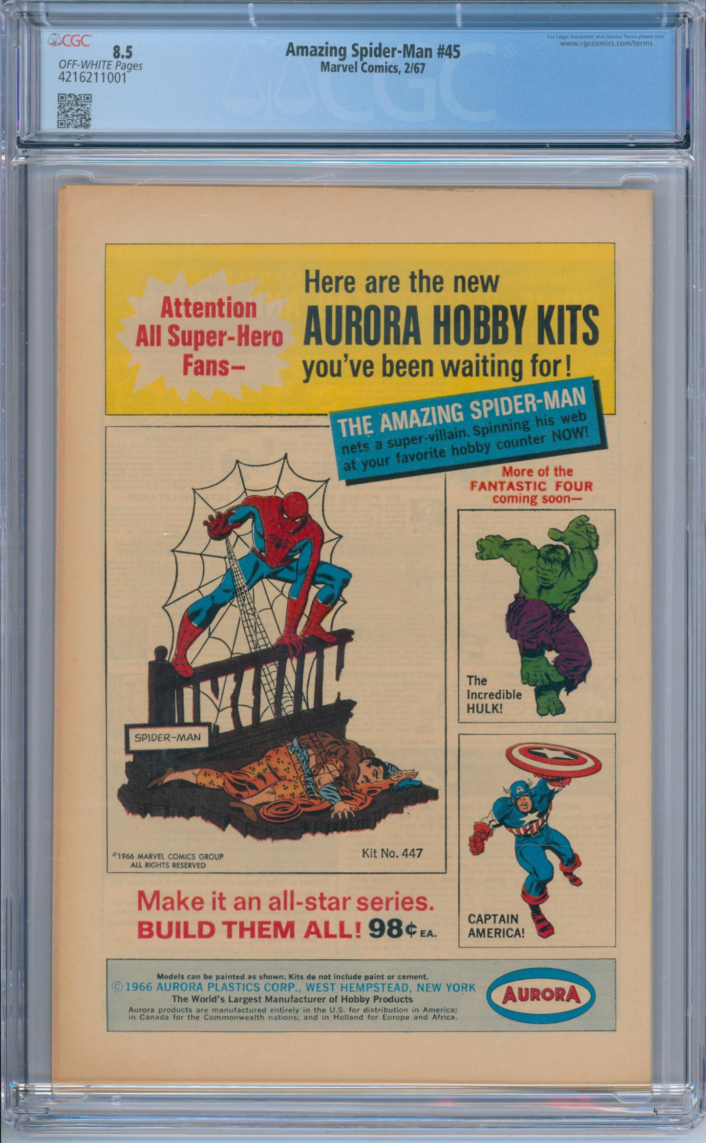 Amazing Spider-Man #45 (1967) CGC 8.5