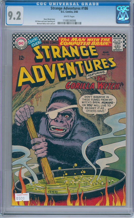 Strange Adeventures #186 (1966) CGC 9.2
