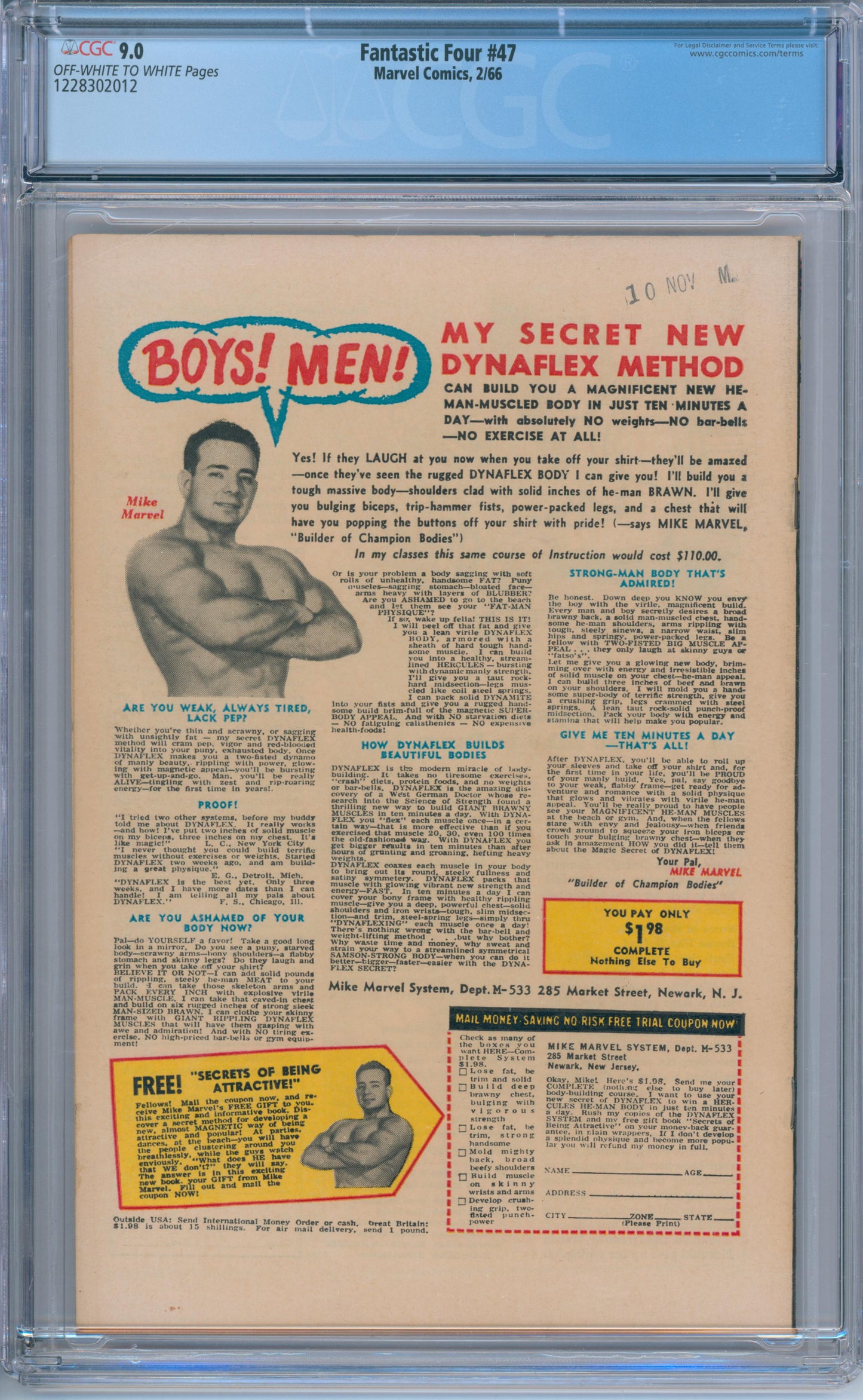 Fantastic Four #47 (1966) CGC 9.0