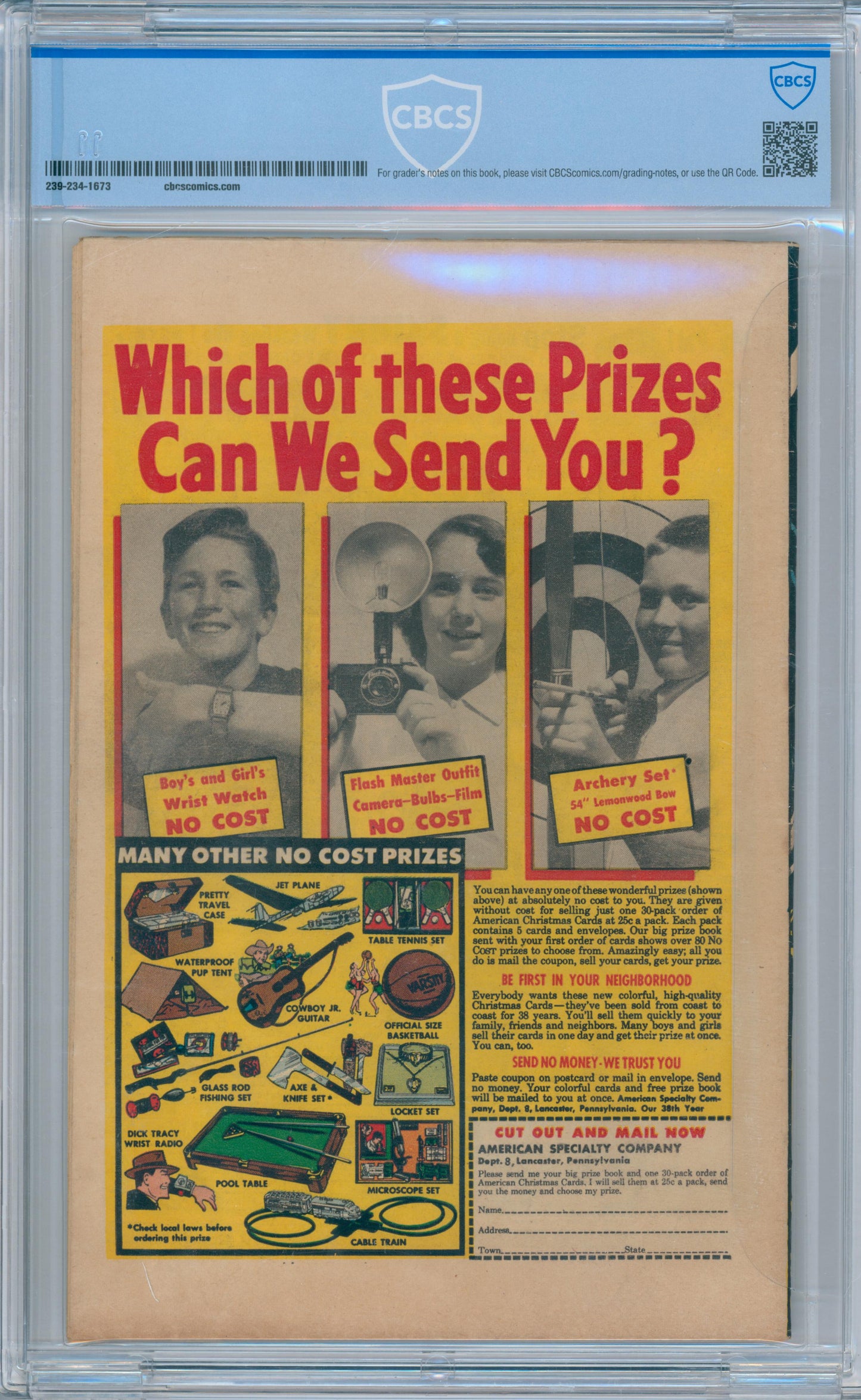 Yellow Claw #2 (1956) CBCS 4.0