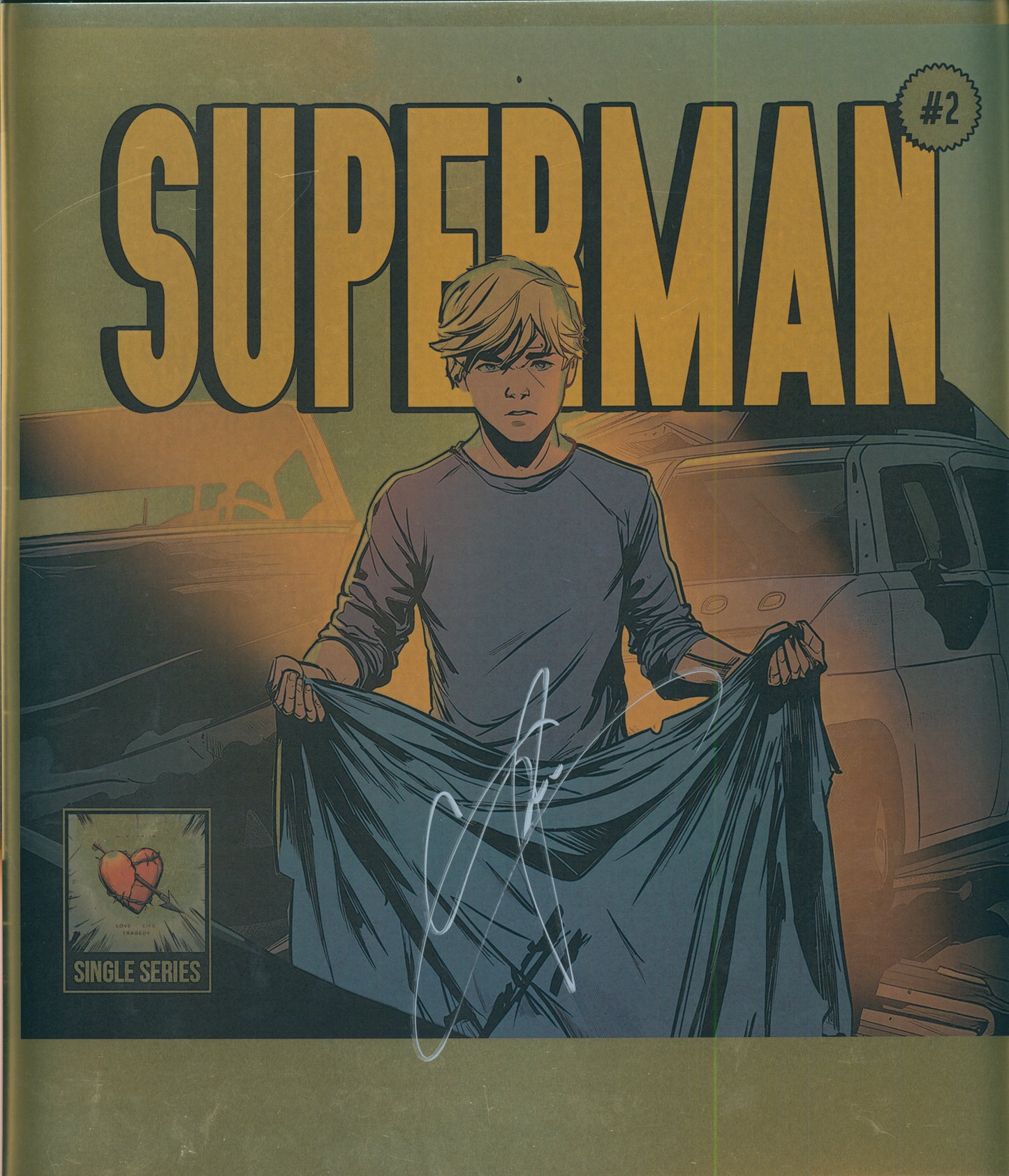 Nick Carter 'Superman' Foil Print *SIGNED*