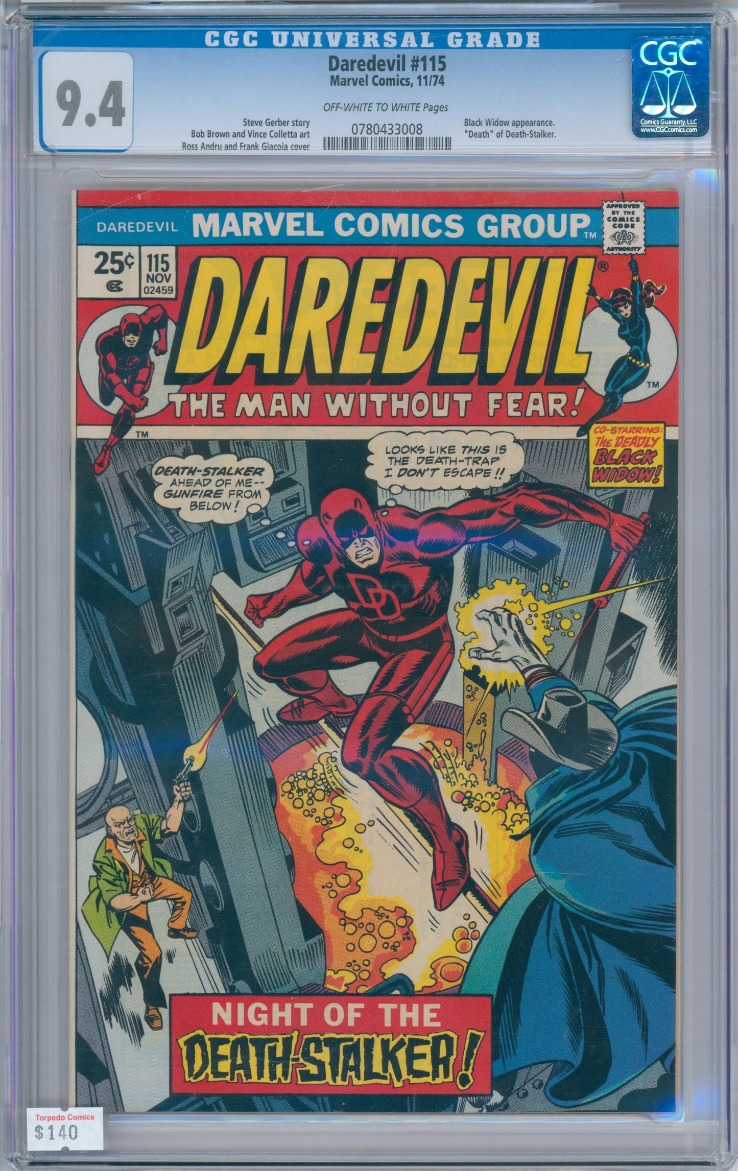 Daredevil #115 (1974) 9.4 CGC