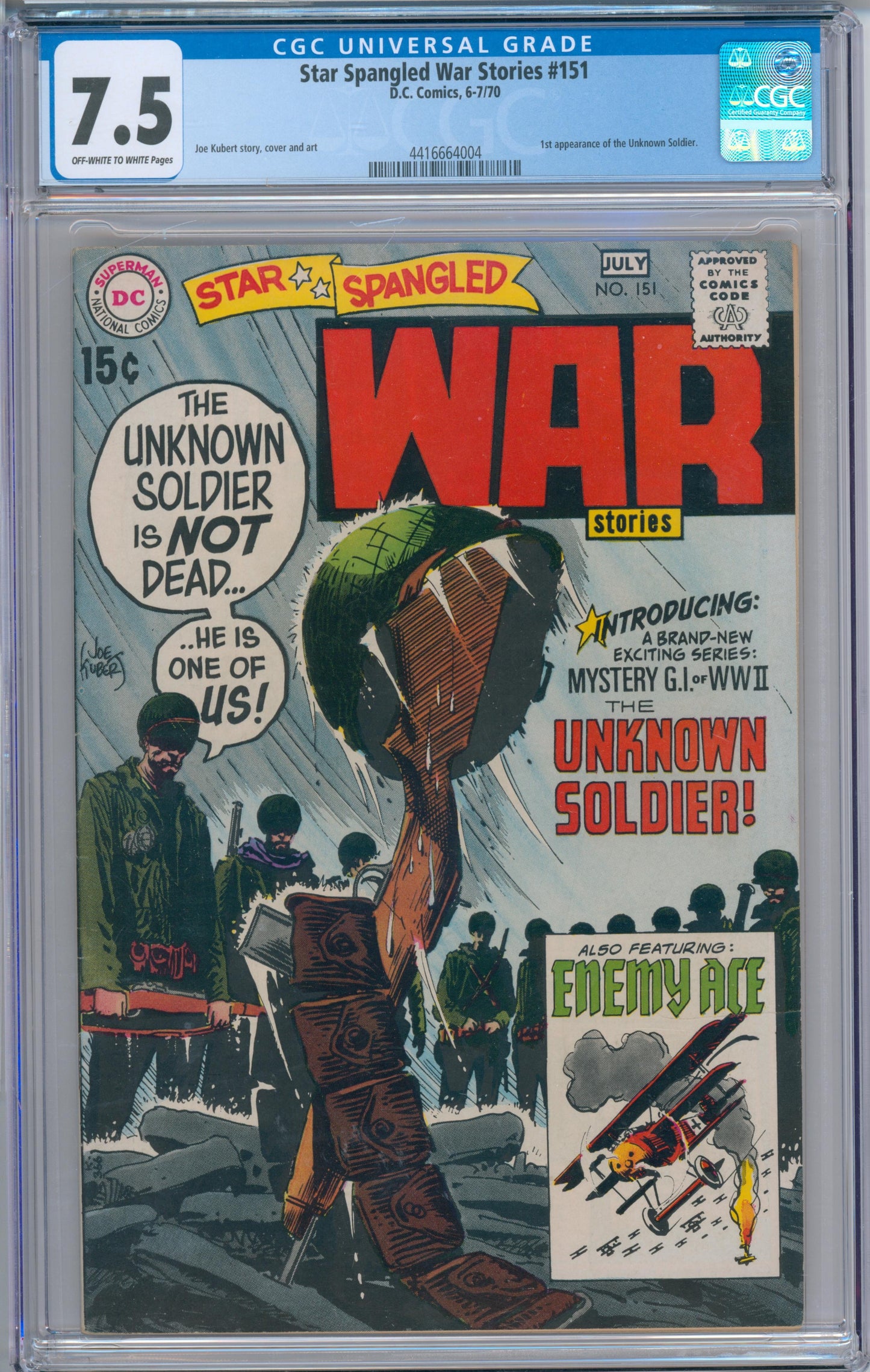 Star Spangled War Stories #151 (1970) 7.5 CGC