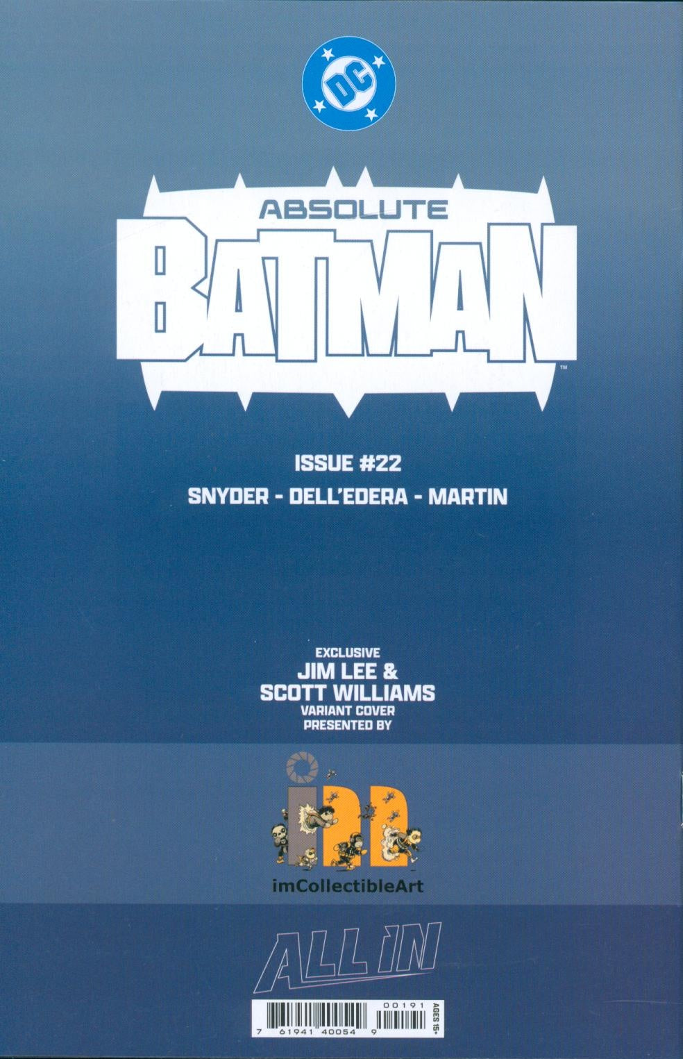 Absolute Batman #22 SDCC 2026 Jim Lee B&W VIRGIN *SIGNED*