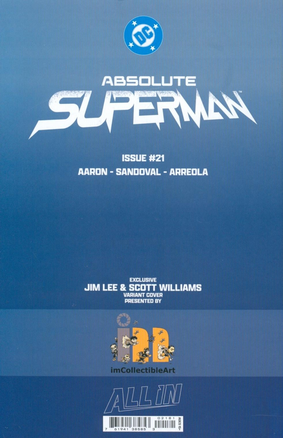 Absolute Superman #21 SDCC 2026 Jim Lee B&W Virgin