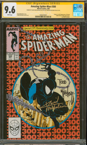 Amazing Spider-Man #300 9.6 CGC Signed by David Michelinie & Todd McFarlane
