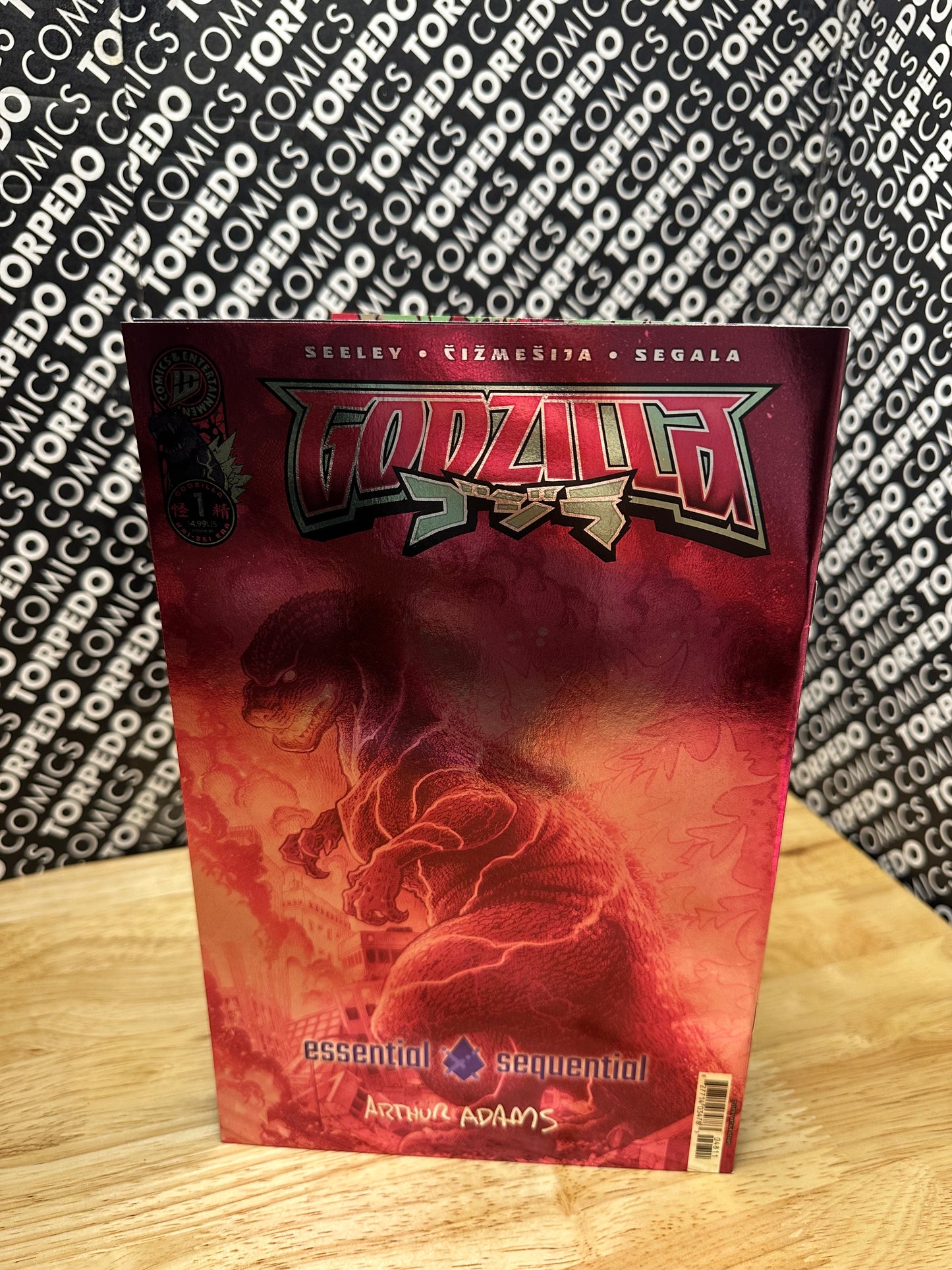 Godzilla #1 (KAI-SEI) Signed 1:150 Art Adams Virgin Foil Variant