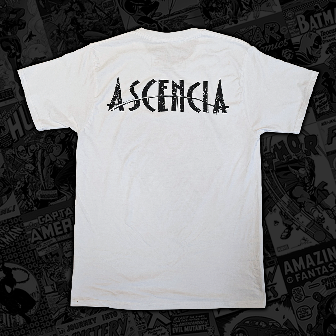 Ascencia Military Logo T-Shirt White with Black Print SDCC 2024 Exclusive