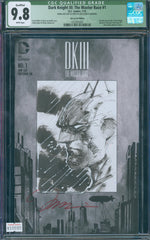 Dark Knight III: The Master Race #1 9.8 CGC Sign & Sketch Jim Lee
