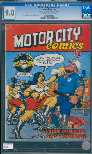 Motor City Comics #1 9.0 CGC