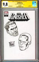 Punisher #1 9.8 CGC SS Signed & Sketch by Graham Nolan