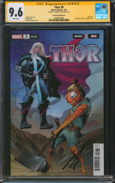 Thor #9, CGC 9.6 Signed by Donny Cates *Variant*