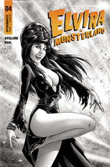 Elvira In Monsterland #4 Cover E 10 Copy Variant Edition Baal Black & White