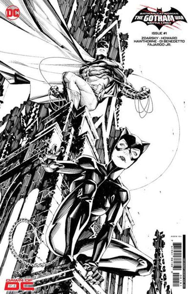 Batman Catwoman The Gotham War Battle Lines #1 (One Shot) Cover G 1 in 50 Kael Ngu Black & White Card Stock Variant