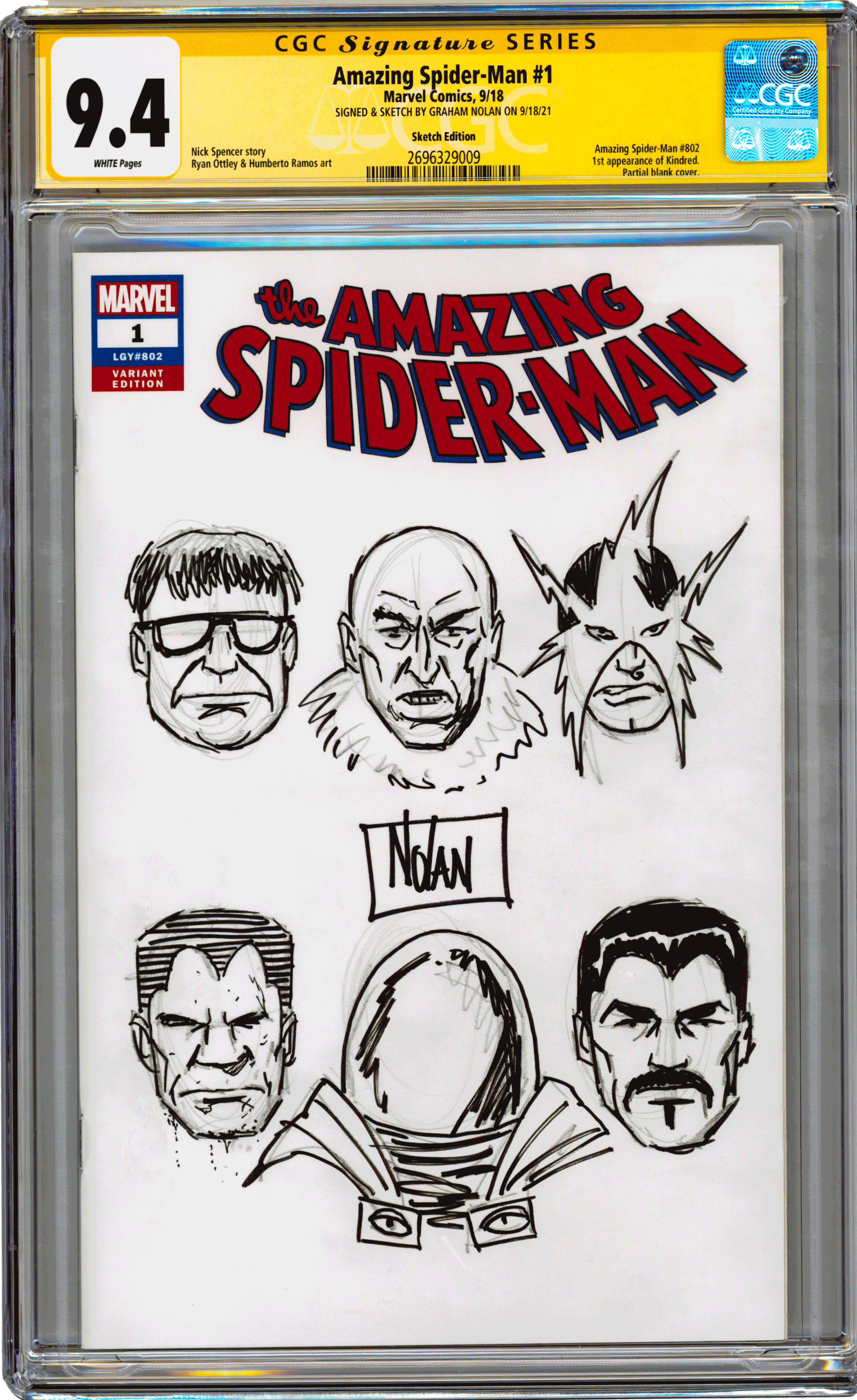 Spiderman #1 but whose signature and is it legit?, CBCS Comics