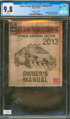 Elantra Coupe 2013 Owner's Manual #nn 9.8 CGC Zombie Survival Edition