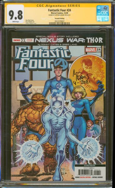 Fantastic Four #24 9.8 CGC Signed by Arthur Adams Second Printing